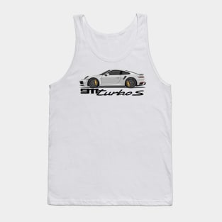 supercar 911 turbo s 992 silver Tank Top